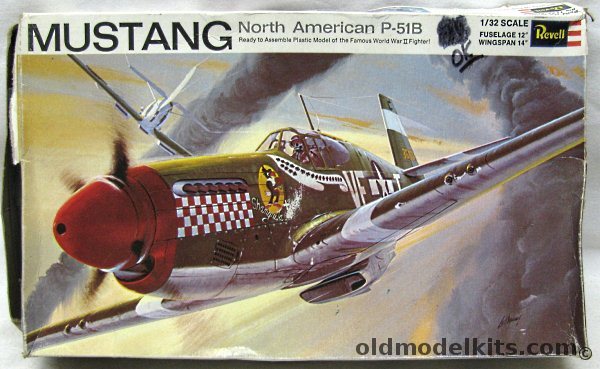 Revell 1/32 North American P-51B Mustang Shangri-La, H295 plastic model kit